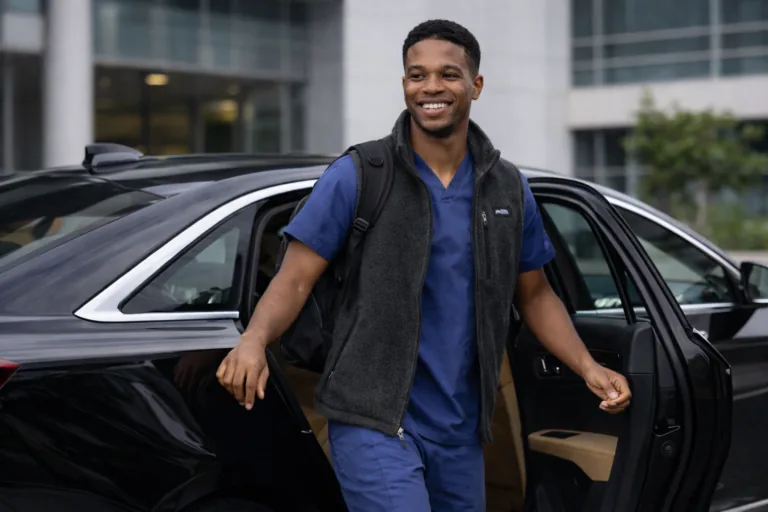 Professional black car service for BeaconGME residents.